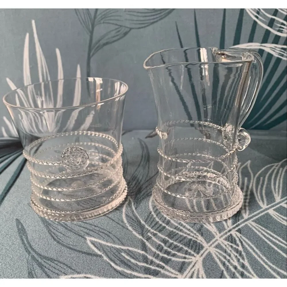 JULISKA  Amalia Clear Glass Tumbler & Creamer SET of 2 REPLACEMENT